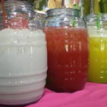 AGUAS FRECAS DE HORCHATA, JAMAICA Y MARACUYA